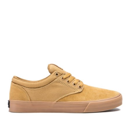 Supra Chino Gul Skatesko Herre [NO-6-E308]